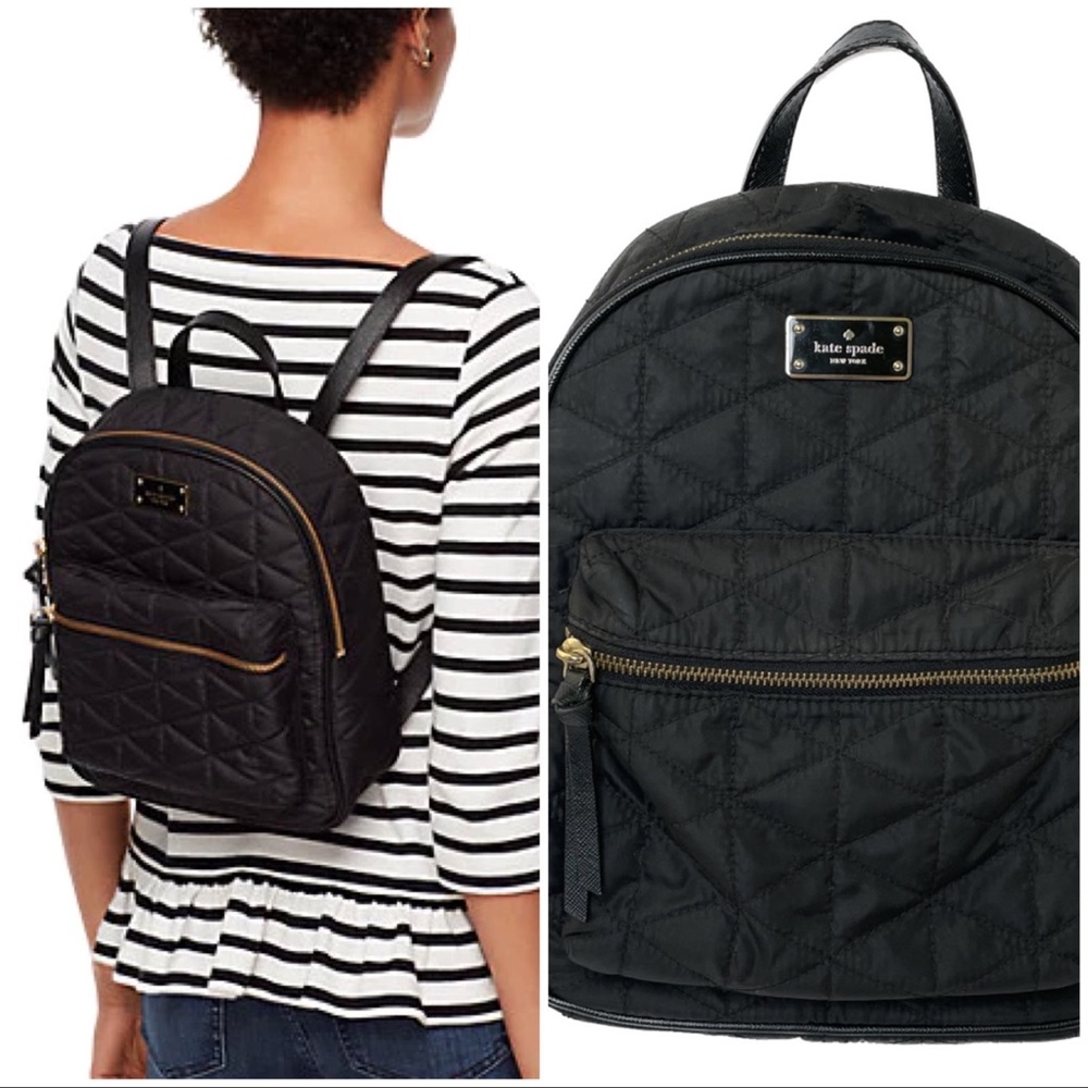 Kate Spade Black Backpack Purse